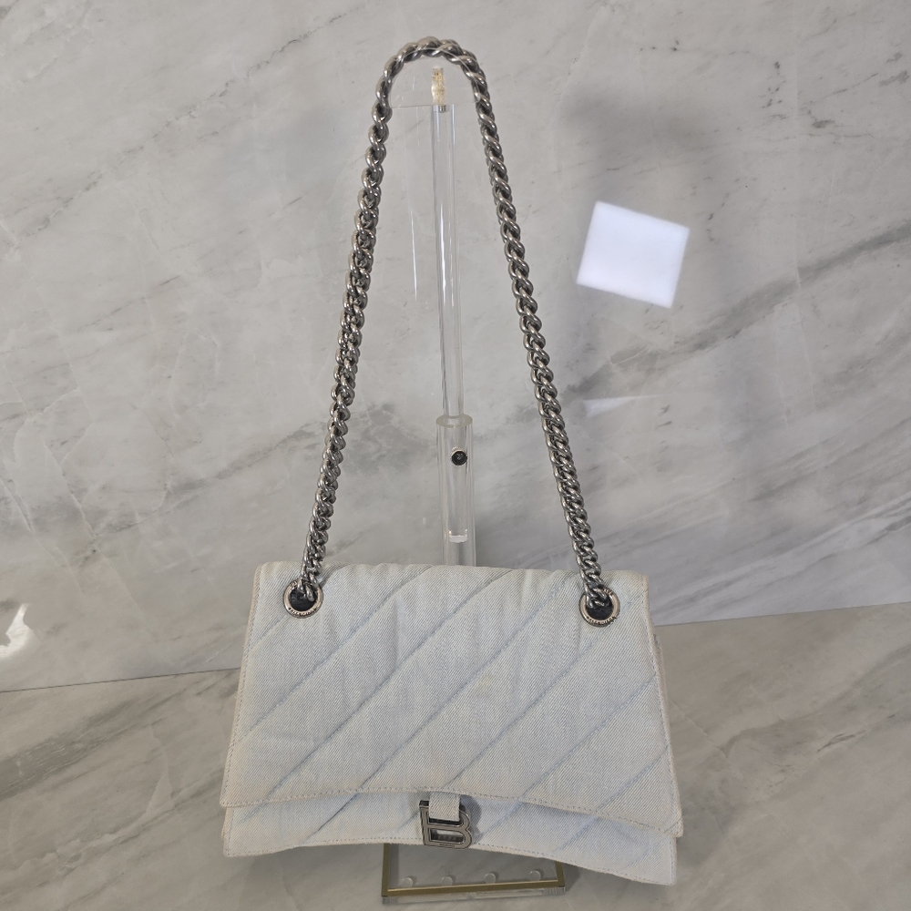 Balenciaga Quilted Denim Bag